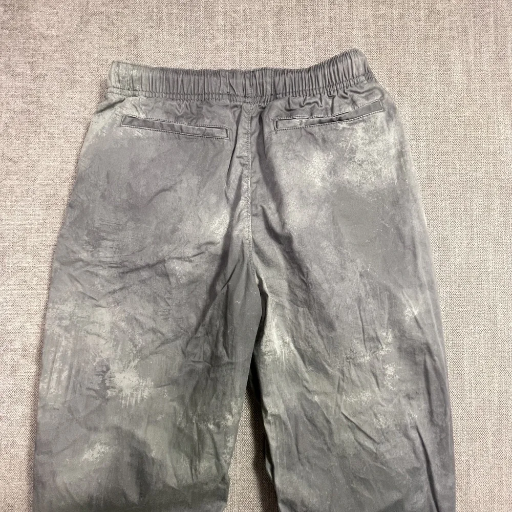 Abercrombie Kids Boys Gray Acid Wash Elastic Waist Drawstring Pants 13/14